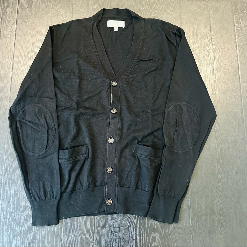 JACK SPADE CARDIGAN WITH ELBOW PATCHES